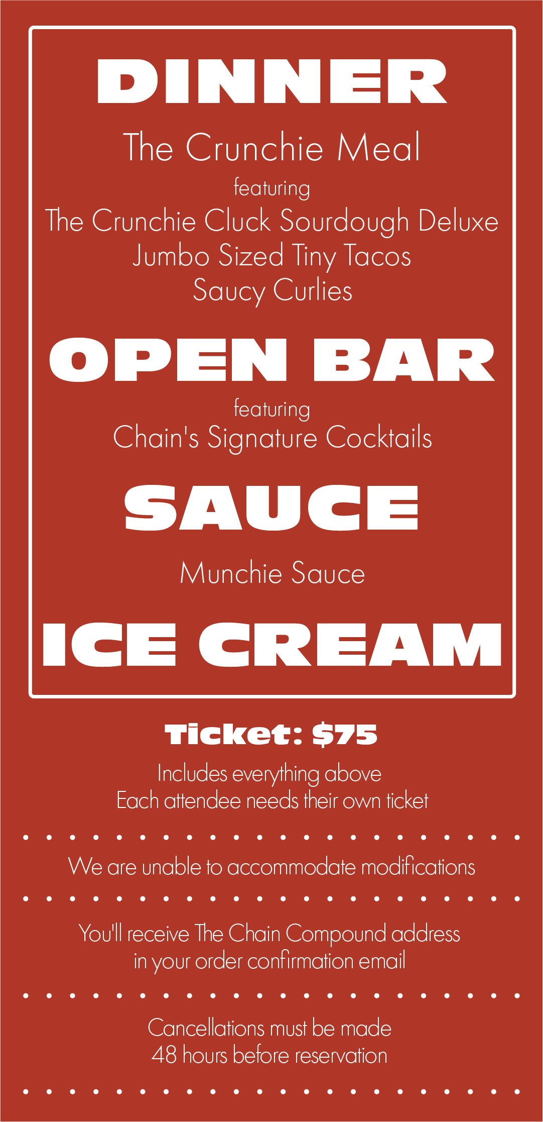 Crunchie Meal - Friday 9/29