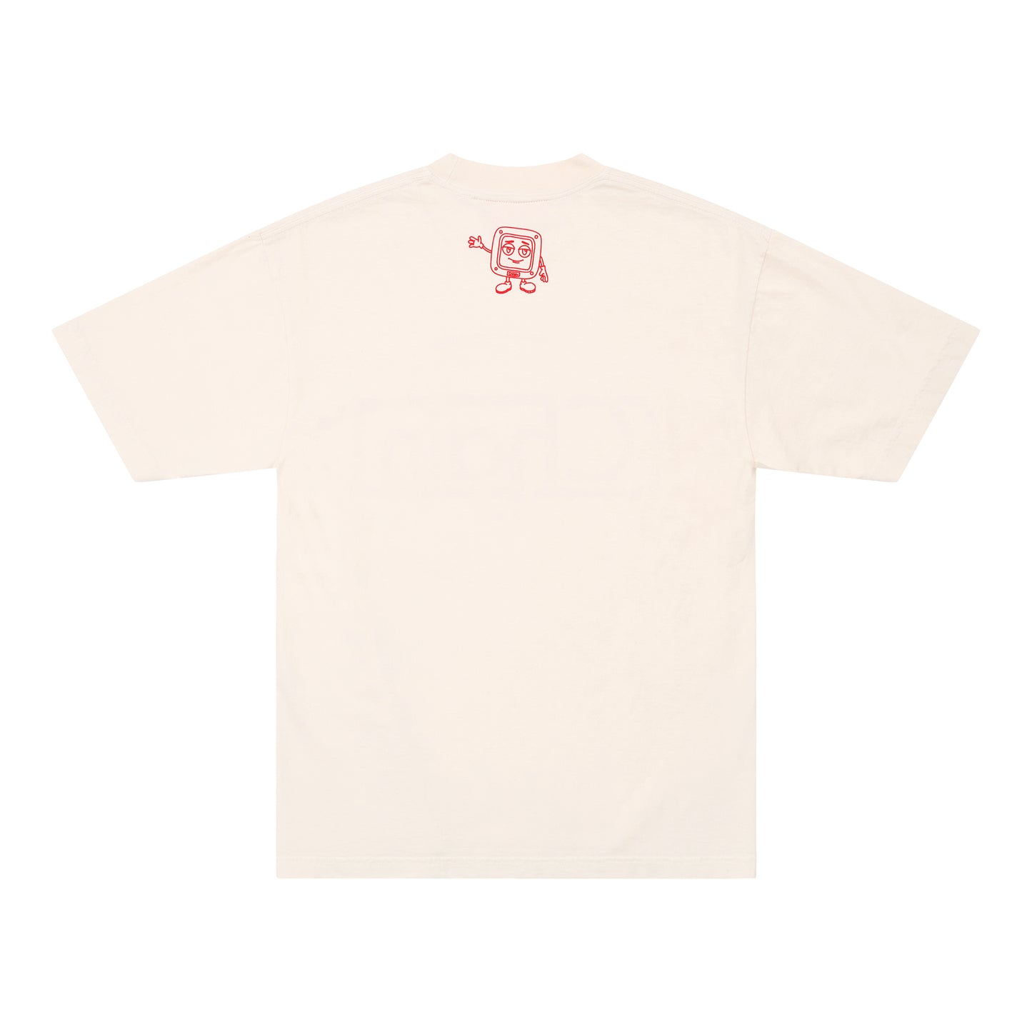 Chain Slogan Classic Tee in Cream