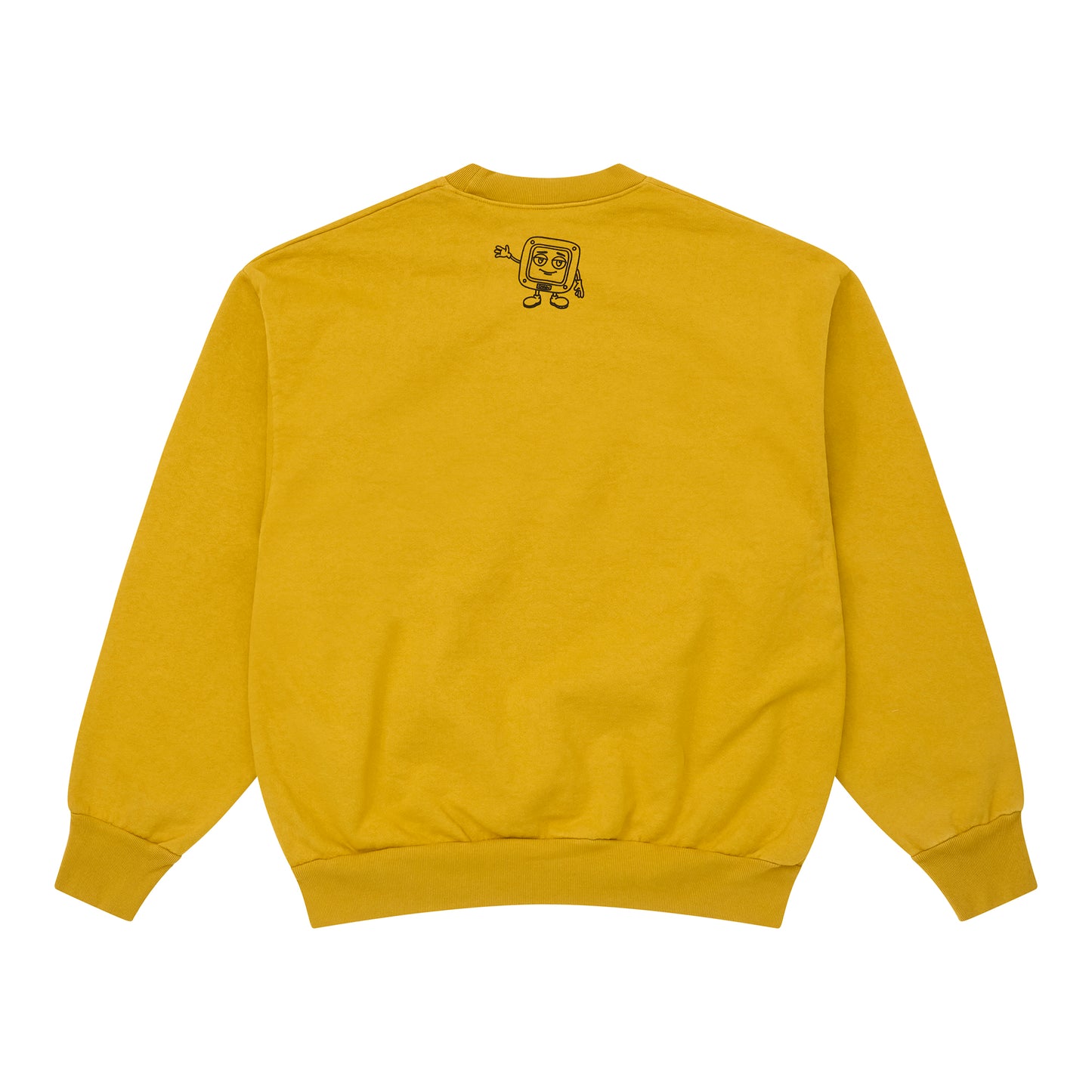 Chain Slogan Classic Crewneck in Dijon