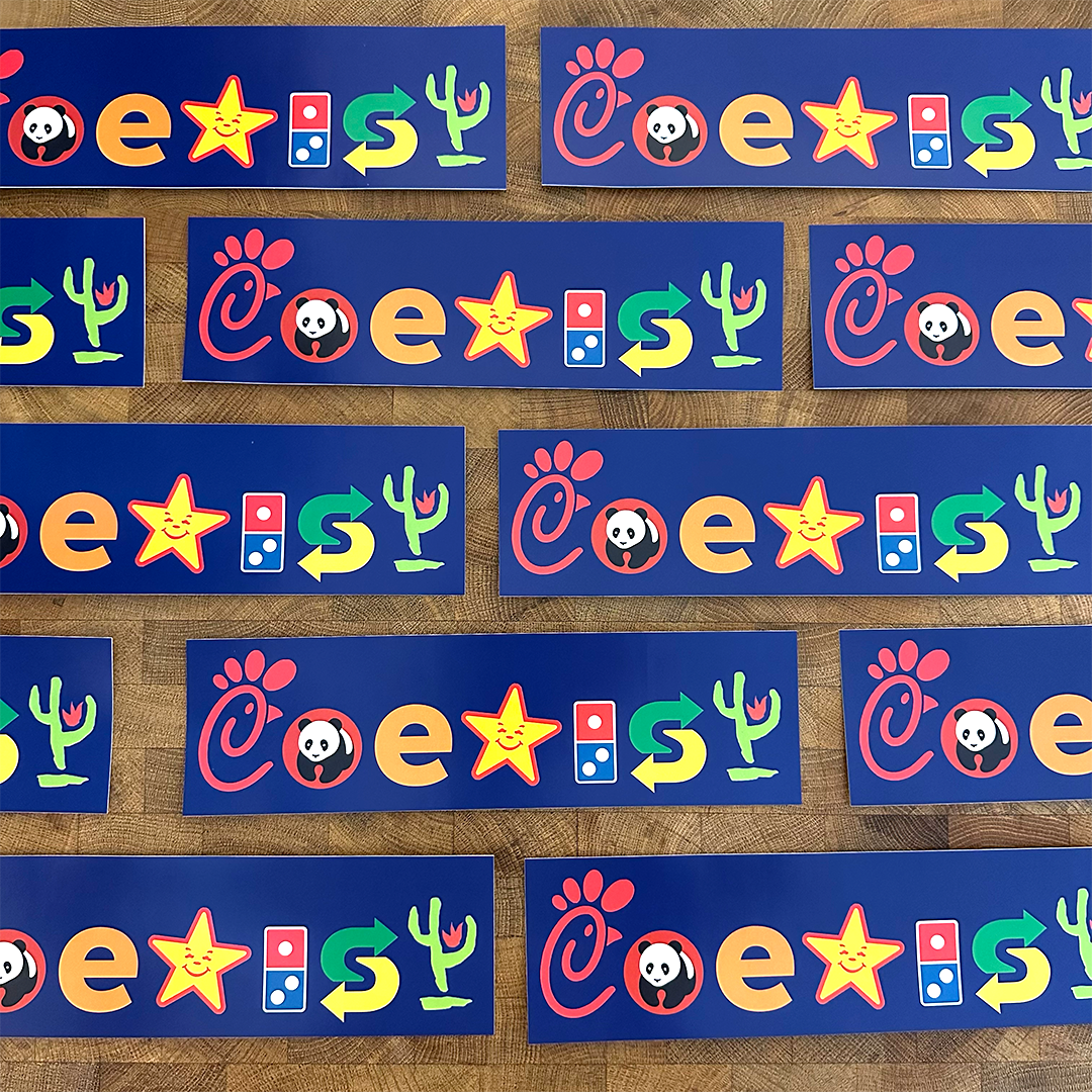 Coexist Bumper Sticker
