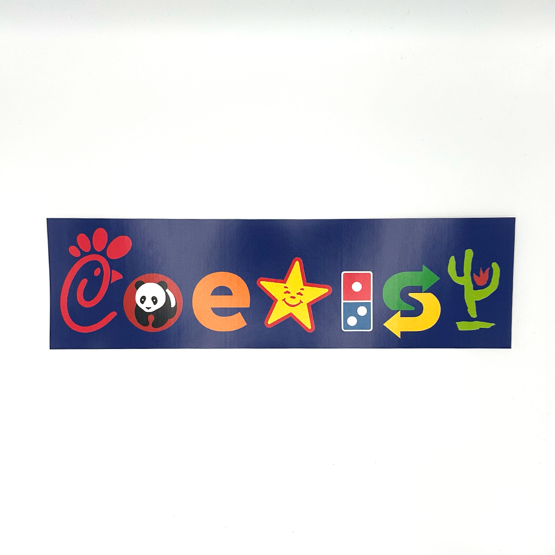 Coexist Bumper Sticker