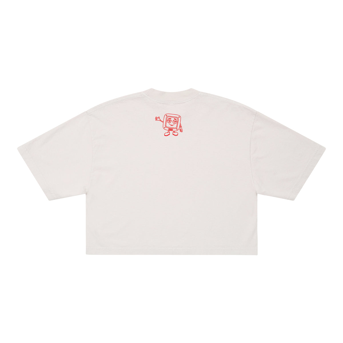 Chain Slogan Classic Crop Tee
