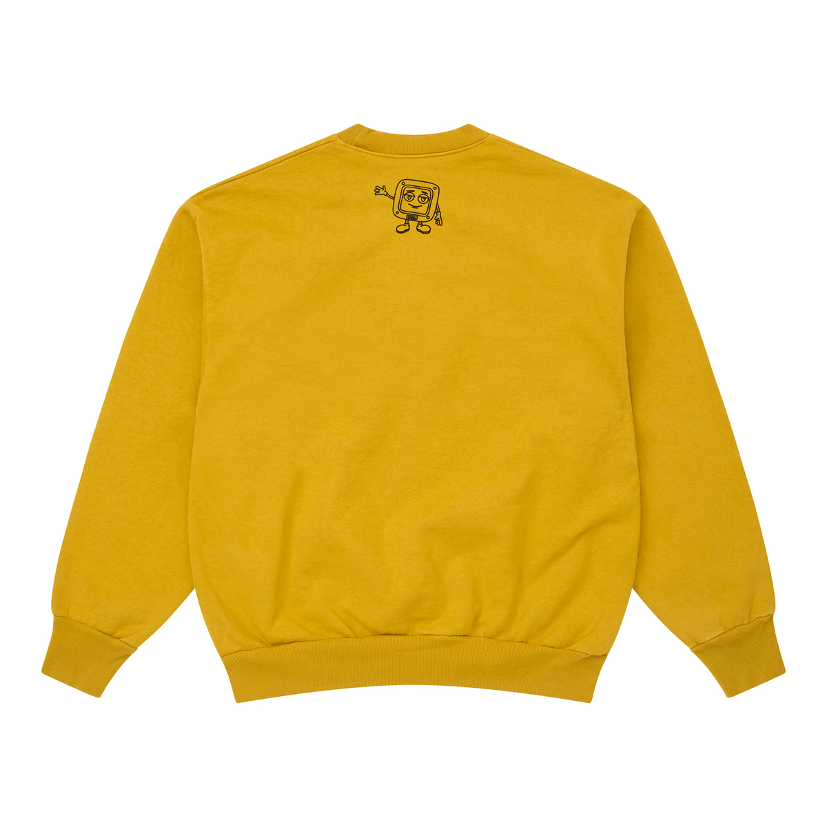 Chain Slogan Classic Crewneck in Dijon