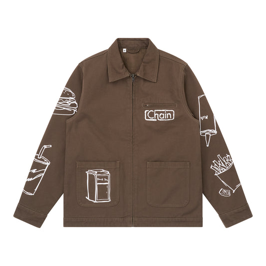 Painted Chain Utility Jacket